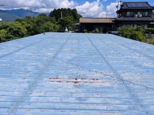 中津川市工場屋根塗装工事